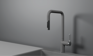 Смеситель для кухни Granula 8173, АЛЮМИНИУМ  Алюминиум